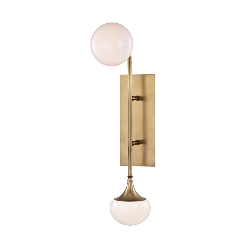 Fleming - Applique murale en laiton et verre, style Art déco