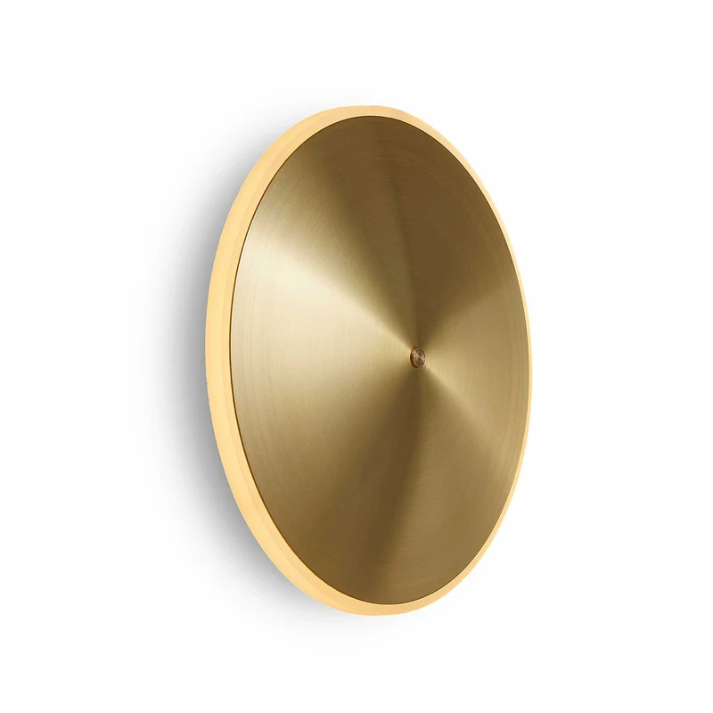Chrona Sconce10 - Applique murale LED en laiton et acrylique, style contemporain, Ø 24 cm