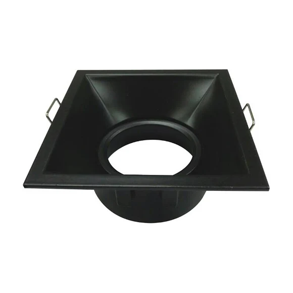 Portafaretto da Incasso Orientabile Quadrato 82mm P14-GU10