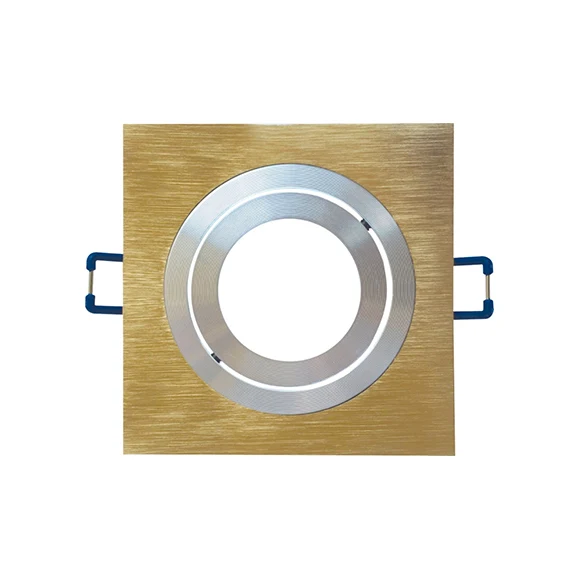 Portafaretto da Incasso Orientabile Quadrato con Rilievo 80mm P3-GU10