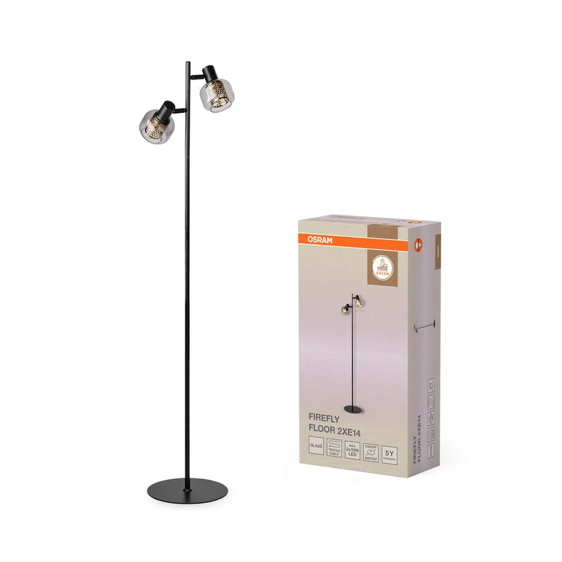 OSRAM DECOR Firefly Lampada da terra 2xE14 Nero