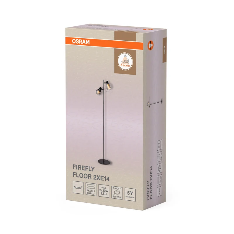 OSRAM DECOR Firefly Lampada da terra 2xE14 Nero