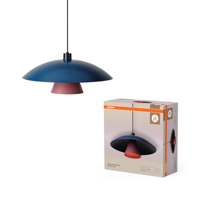 OSRAM DECOR Lampada a sospensione Flying Mushroom E27 Blu