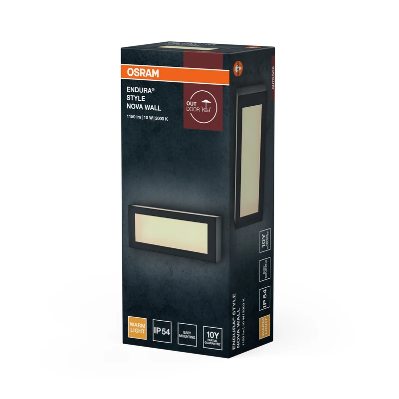 OSRAM ENDURA® STYLE NOVA Applique IP54 Grigio scuro