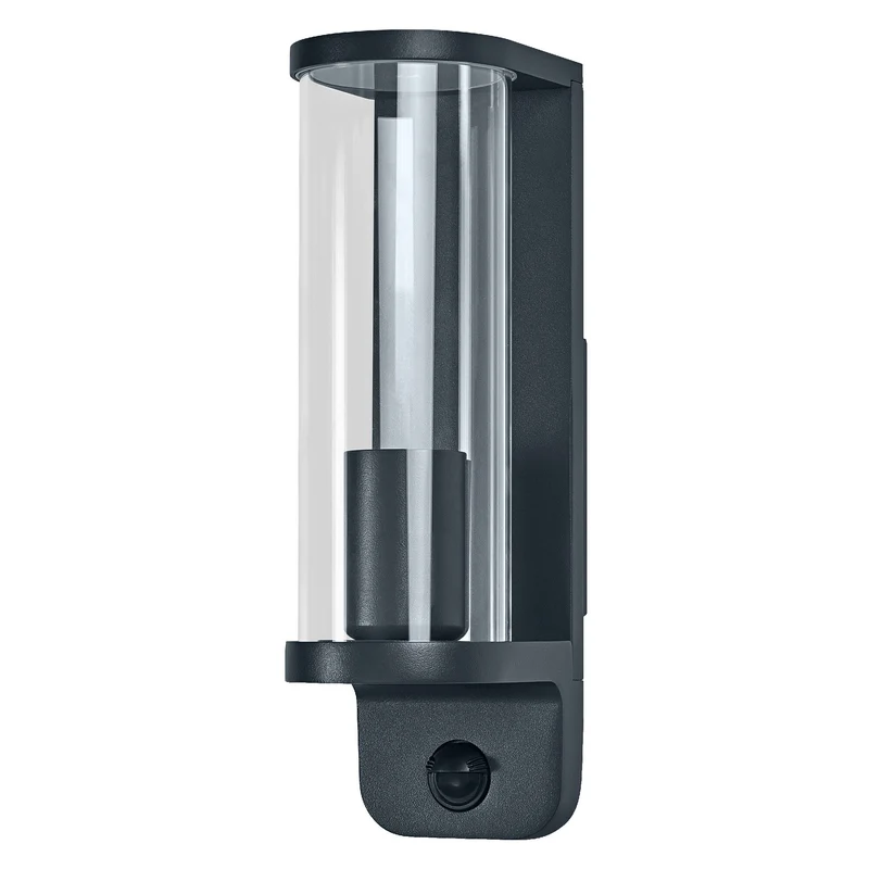 OSRAM ENDURA® CLASSIC TUBULAR lampada da parete con sensore E27 IP44 grigio scuro