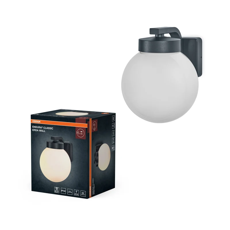 OSRAM ENDURA® CLASSIC ERDA Applique E27 IP54 Grigio scuro