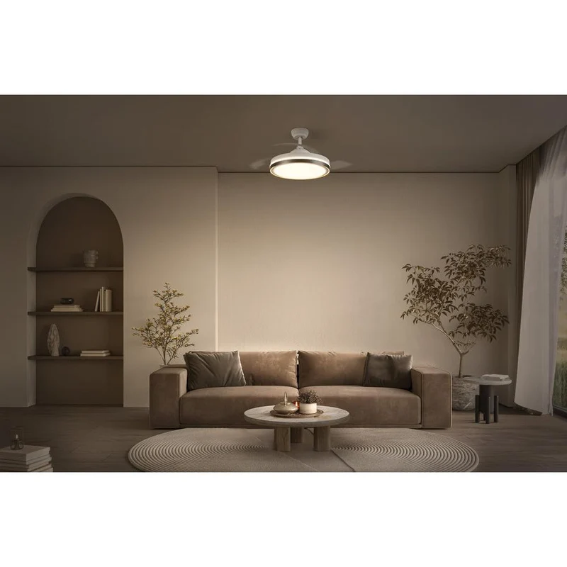 OSRAM LED Ventilatore da soffitto retrattile 66W Bianco 3000K-6500K