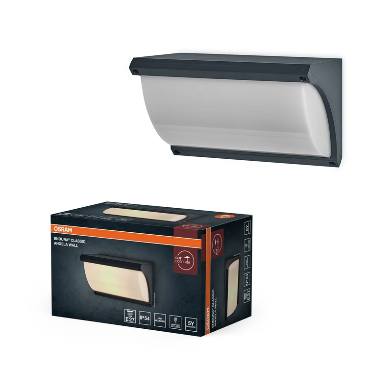 OSRAM ENDURA® CLASSIC ANGELA Applique E27 IP54 Grigio scuro