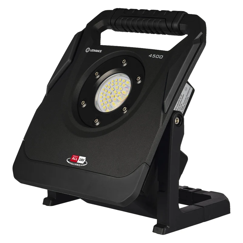 LEDVANCE LAMPADA DA LAVORO - Bosch Power for All Alliance - BATTERIA Faretto da esterno incl. Powerbank, 18V, 45W, 6500K Click-DIM