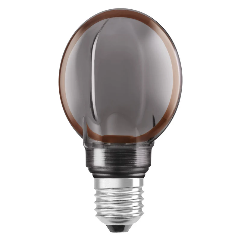 OSRAM VINTAGE 1906® LED Lampada LED CLASSIC GLOBE80 O - Forma FILAMENTO 4W 818 Fumè E27, 110 lm, 1800 K, Comfort bianco caldo