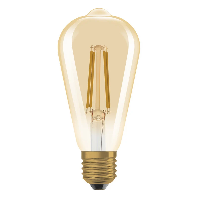 OSRAM VINTAGE 1906® Lampada LED LED CLASSIC EDISON DIM 7.2W 824 Oro E27, 806 lm, 2400 K, Comfort bianco caldo