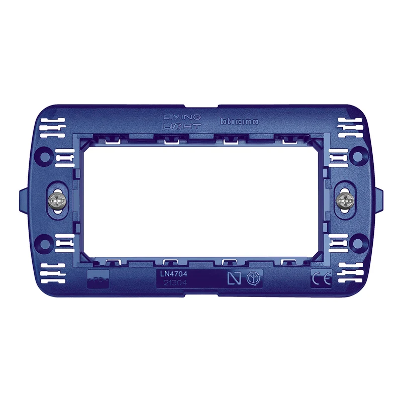 Bticino supporto a 4 moduli, supporto placca per scatola da incasso, serie Livinglight