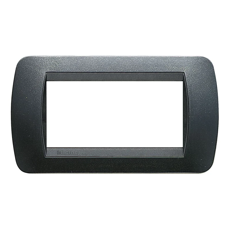Bticino Placca 4 moduli per supporto, placchetta interruttore luce, della serie Livinglight