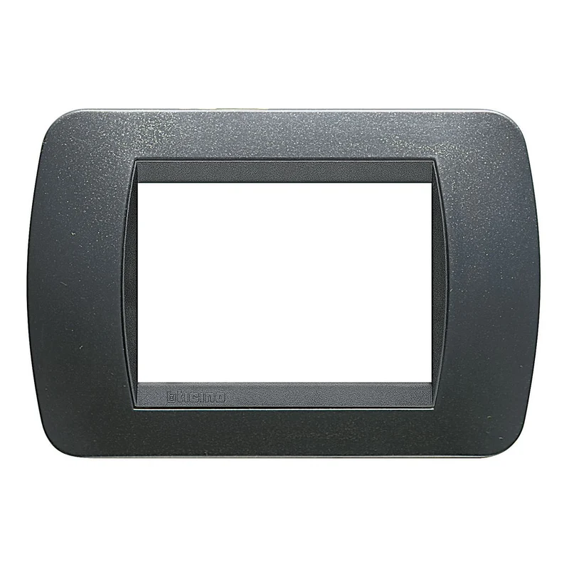 Bticino Placca 3 moduli per supporto, placchetta interruttore luce, della serie Livinglight