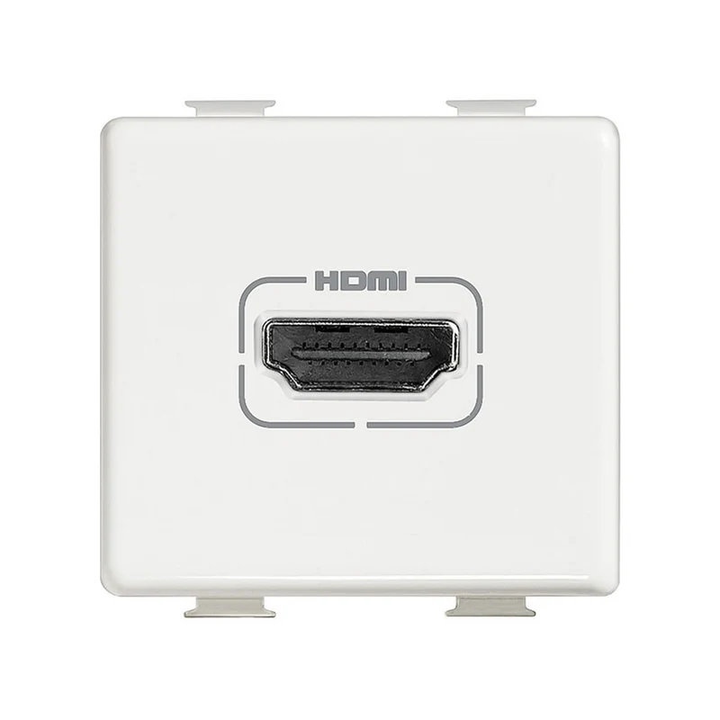 Bticino presa HDMI Matix bianca, presa video con connessione a vite, distanza massima tra due prese 5 metri