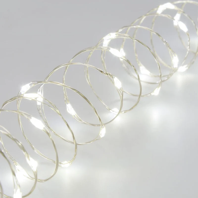 Lumineo Catena luminosa da 288 LED 2.4m, fascio copper light luce bianco freddo, luci natalizie impermeabili per esterno, basso consumo