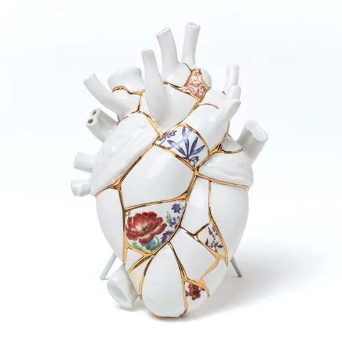 Vaso in Porcellana Seletti Love in Bloom Kintsugi – 09929