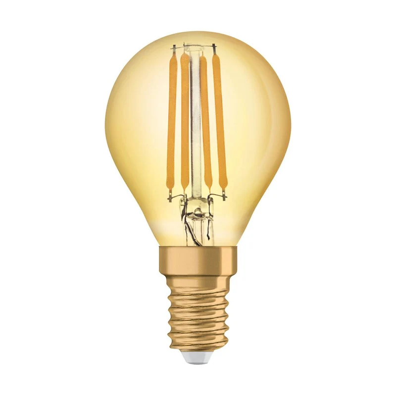 OSRAM VINTAGE 1906® LED Lampada LED CLASSIC P 4W 824 Oro E14, 410 lm, 2400 K, Luce Comfort Calda