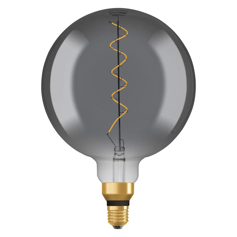 OSRAM VINTAGE 1906® LED Lampada LED CLASSIC GLOBE 4W 818 Fumè E27, 140 lm, 1800 K, Luce Comfort Calda