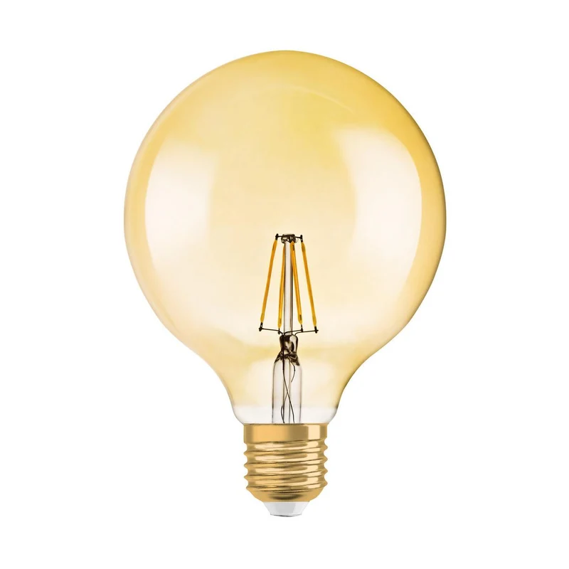 OSRAM VINTAGE 1906® LED Lampada LED CLASSIC GLOBE 6.5W 824 Oro E27, 720 lm, 2400 K, Luce Comfort Calda