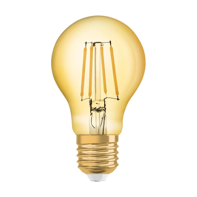 OSRAM VINTAGE 1906® LED Lampada LED CLASSIC A 4W 824 Oro E27, 410 lm, 2400 K, Luce Comfort Calda