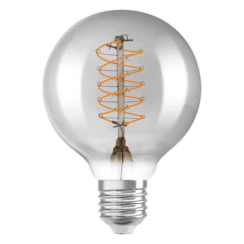 OSRAM VINTAGE 1906® LED Lampada LED CLASSIC SLIM FILAMENT Globo DIMMERABILE 7.8W 818 Fumè E27, 360 lm, 1800 K, Comfort bianco caldo, 2 pezzi