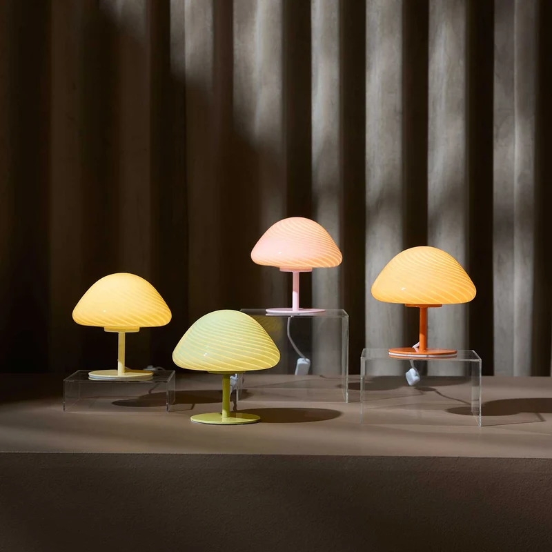 Candy Mini Mush - Lampe à poser en verre, style éclectique