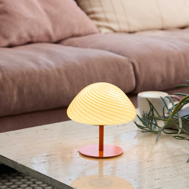 Candy Mini Mush - Lampe à poser en verre, style éclectique