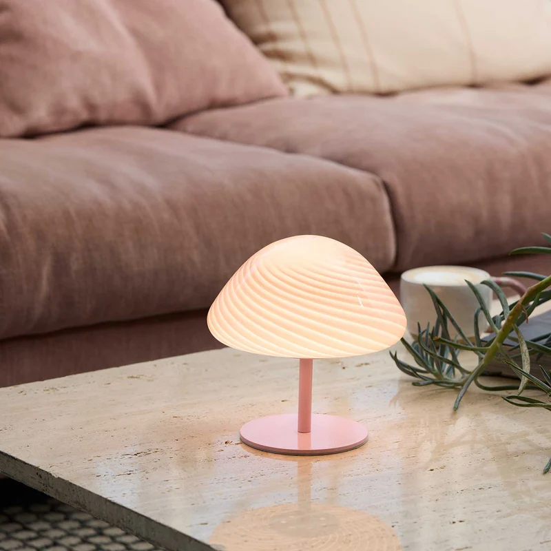 Candy Mini Mush - Lampe à poser en verre, style éclectique
