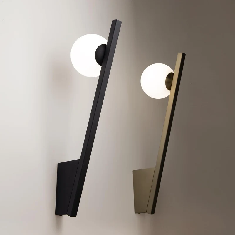 Kazimir - Applique murale inclinée en métal, style contemporain