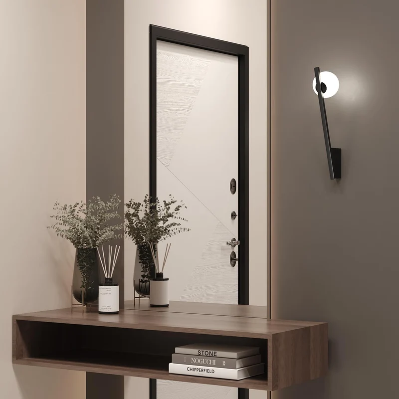 Kazimir - Applique murale inclinée en métal, style contemporain