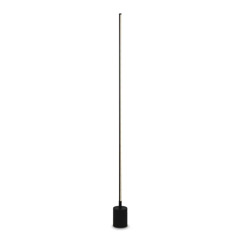 Flow - Lampadaire LED tubulaire en aluminium, style minimaliste