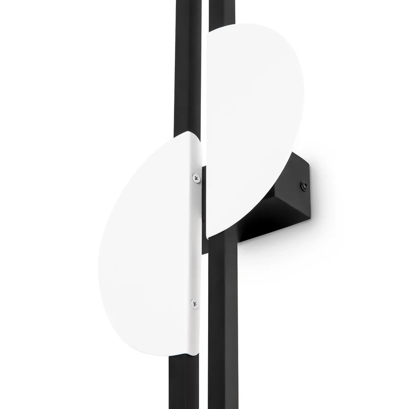 Skyline - Applique murale LED verticale orientée en aluminium et acrylique, style contemporain