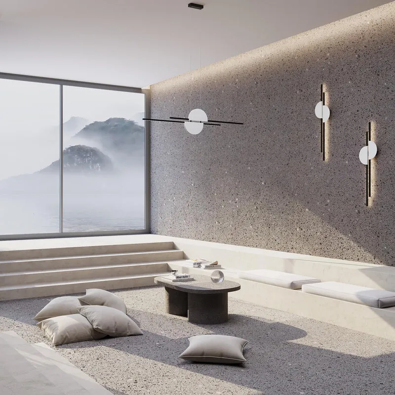 Skyline - Applique murale LED verticale orientée en aluminium et acrylique, style contemporain