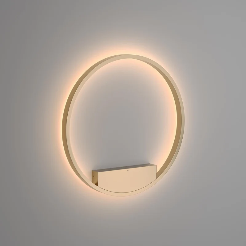 Rim - Applique murale LED à anneau dimmable en aluminium et acrylique, style contemporain