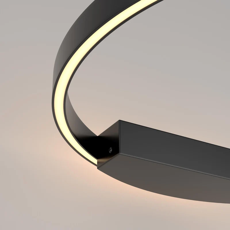 Rim - Applique murale LED à anneau dimmable en aluminium et acrylique, style contemporain