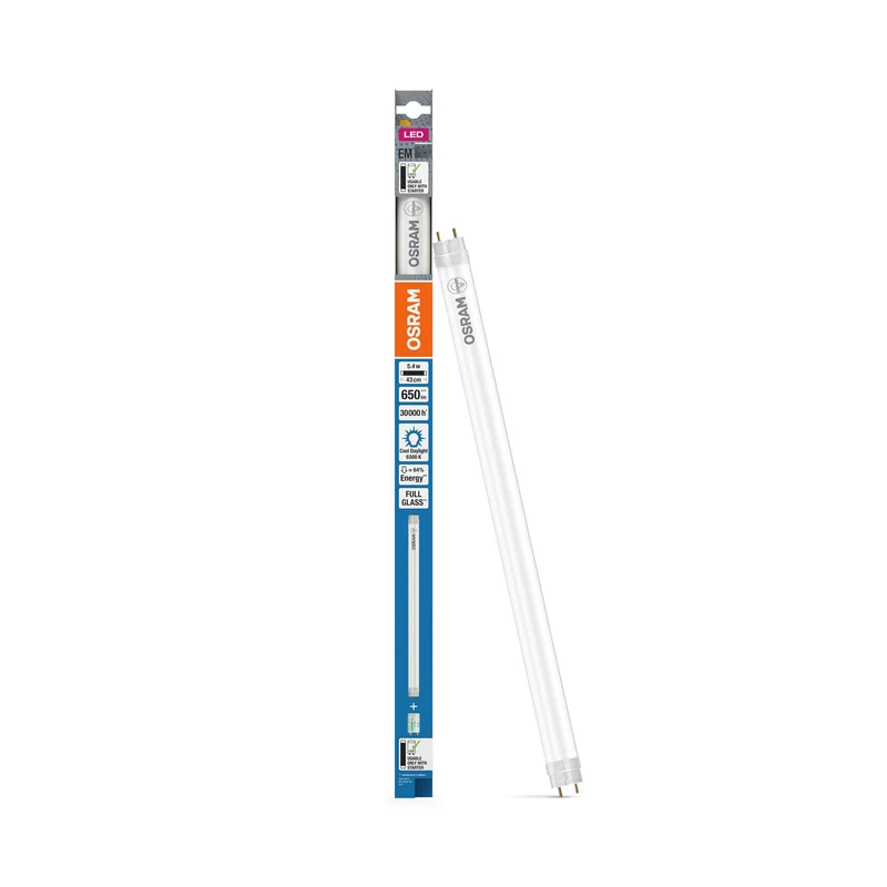 OSRAM LED tubo TUBE T8 EM 43,8cm 5.4W 865, 650 lm, 6500 K, luce diurna fredda
