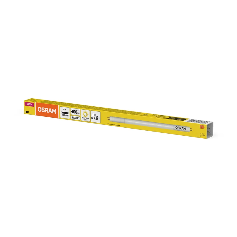 OSRAM LED Tubo TUBE T5 HF CORTO 288 mm 4W 830, 380 lm, 3000 K, Bianco caldo
