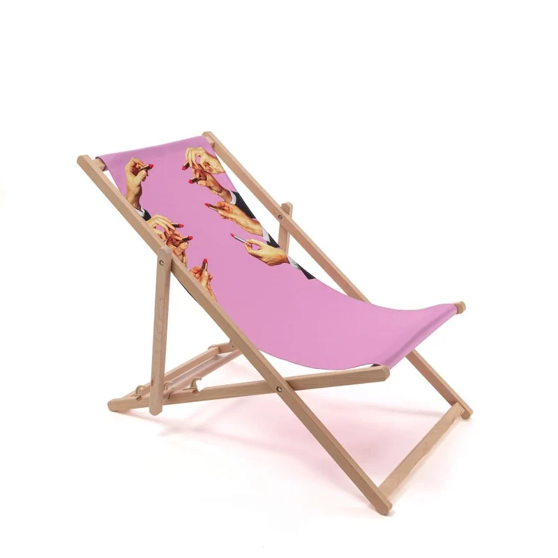 Sedia a Sdraio Seletti Deck Chair Lipstick Pink – 16685
