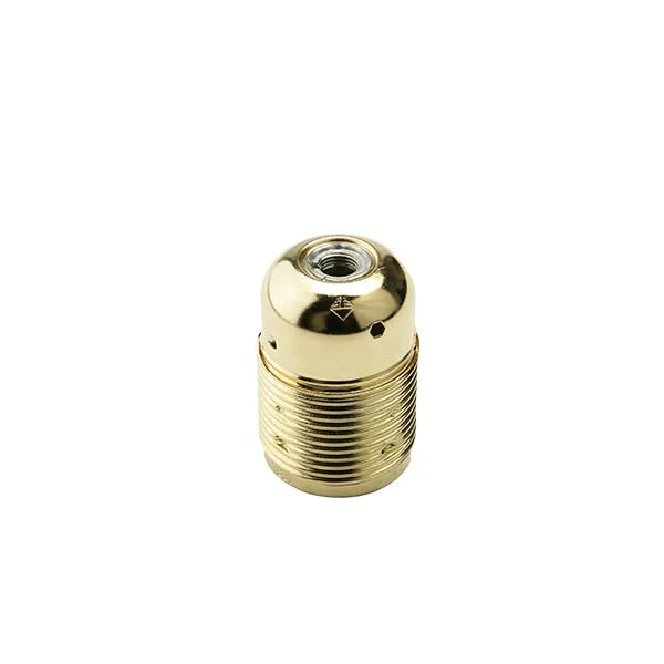 Portalampada E27 in Metallo Cromato o Ottone