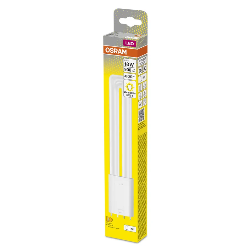 OSRAM DULUX LED L HF & AC MAINS LED Lampada 8W 830 2G11, 900 lm, 3000 K, Bianco caldo