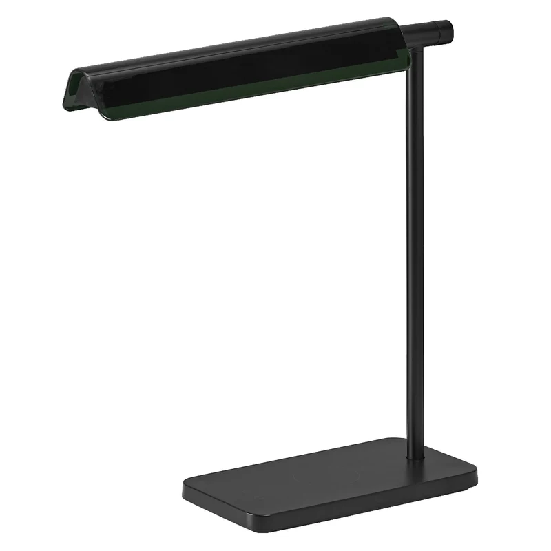 LEDVANCE OFFICE LINE Lampada da scrivania a soffitto con ricarica induttiva 19W CCT Dimmabile Nera, 520 lm, 3000 K / 4000 K / 6500 K, Bianco caldo|Bianco freddo|Fredda luce del giorno