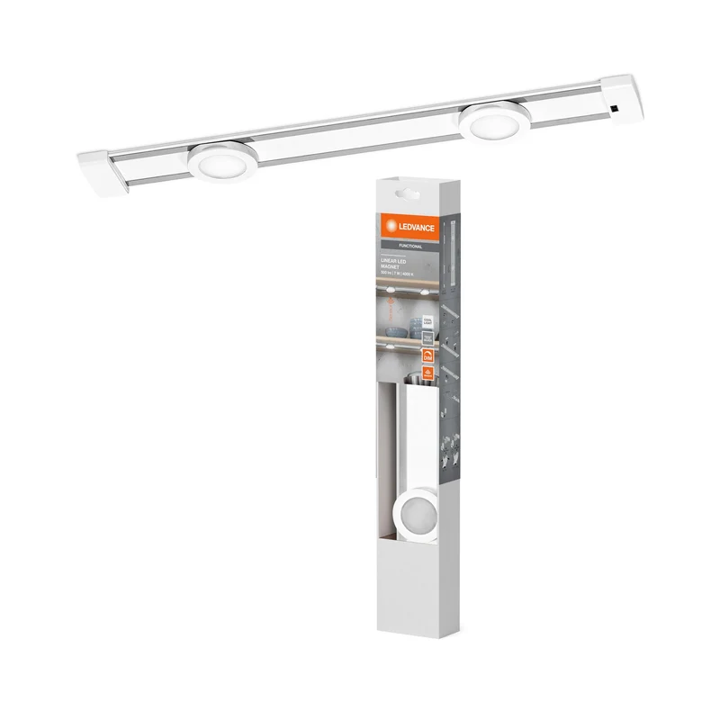 LEDVANCE LINEAR LED MAGNET 2 Spot SENSOR Luce da sottobanco 7W 840 DIM, 400 lm, 4000 K, Bianco freddo