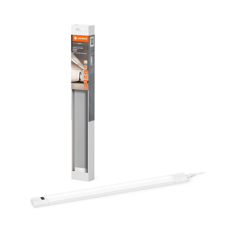LEDVANCE LINEAR EDGE SENSOR Lampada da incasso 50cm CCT DIM Bianca, 640 lm, 3000…4000…6500 K, Bianco caldo|Bianco freddo|luce del giorno