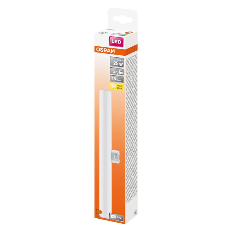 OSRAM LEDINESTRA® BASE LED-Lampada 3.5W 827 Satinata S14D, 370 lm, 2700 K, Bianco caldo