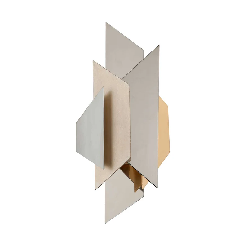 Modernist - Applique murale en acier, style contemporain, H 47 cm