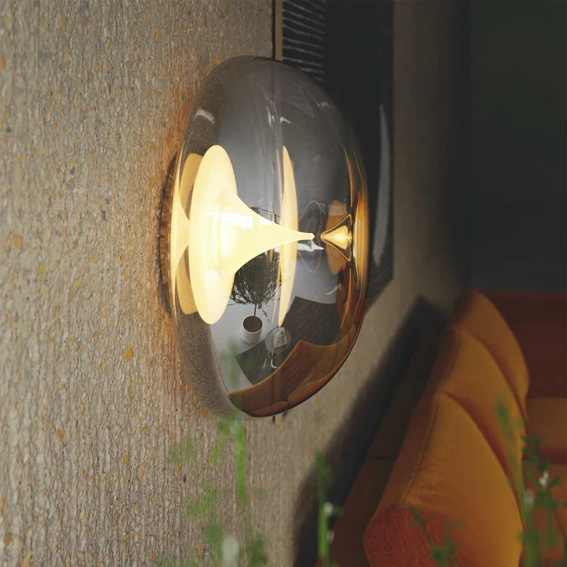 Bond - Applique murale en verre sablé, style contemporain