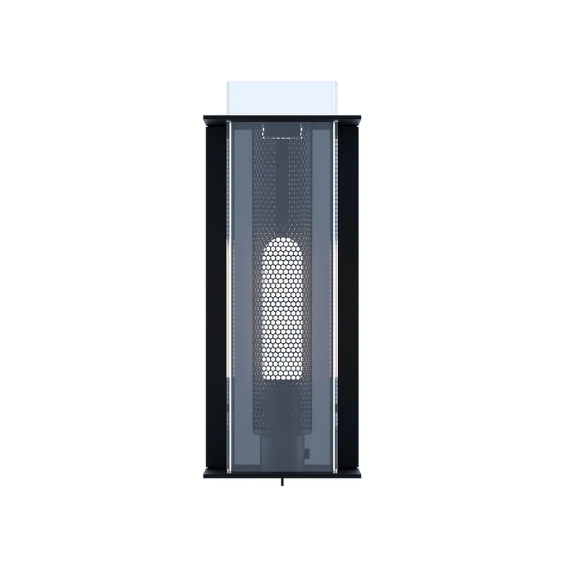 QUADRATUBE W1 - Applique murale en acier et plexiglas, style contemporain