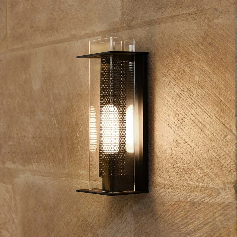 QUADRATUBE W1 - Applique murale en acier et plexiglas, style contemporain