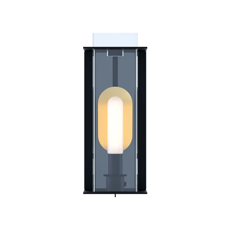 QUADRATUBE W2 - Applique murale en acier et plexiglas, style contemporain